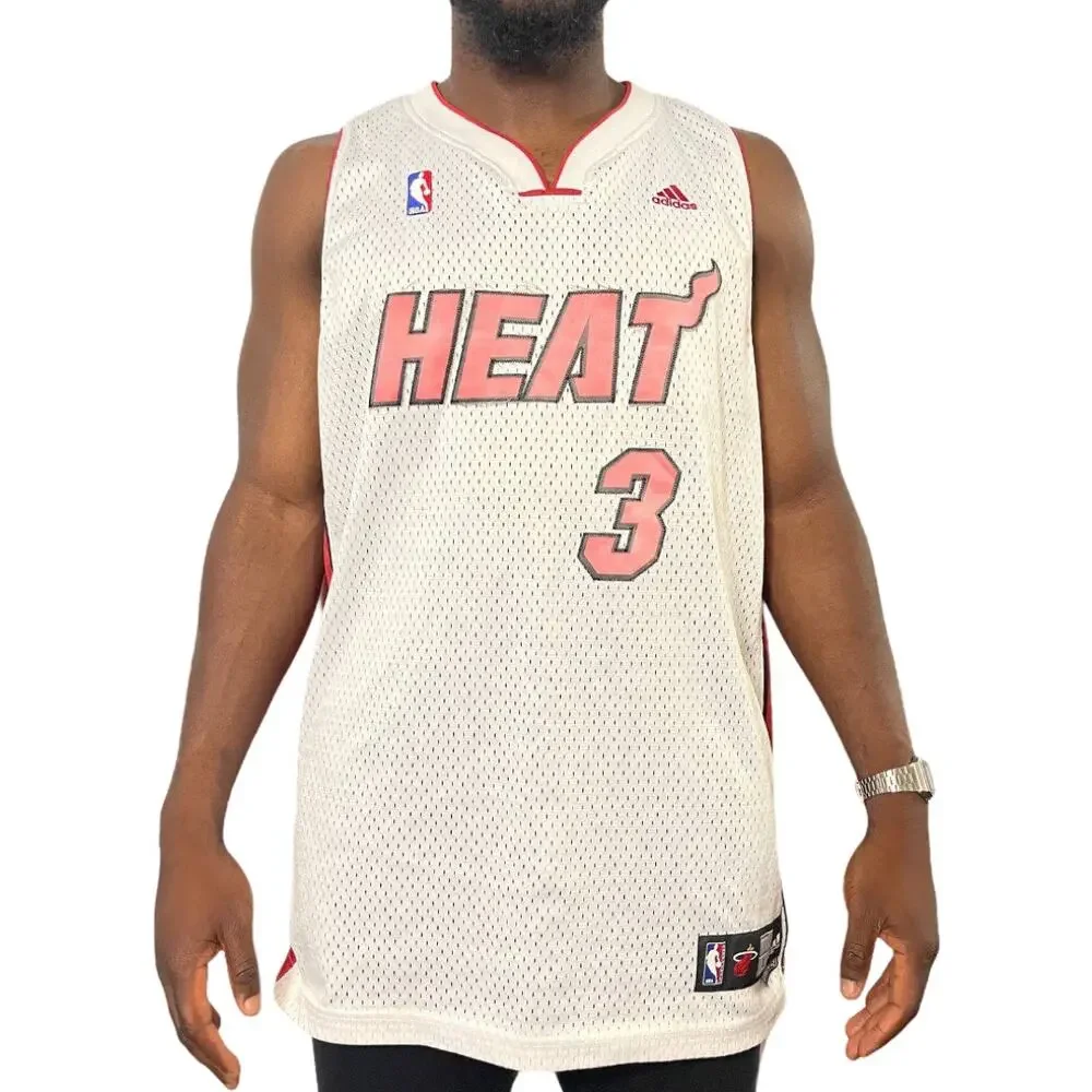 Adidas Miami Heat Dwyane Wade Jersey L